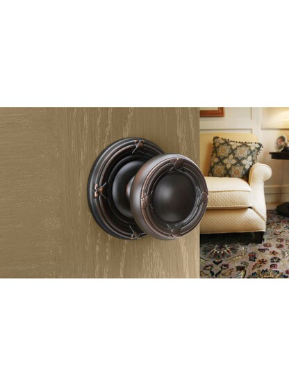 Ribbon and Reed Door Set With Matching Knobs