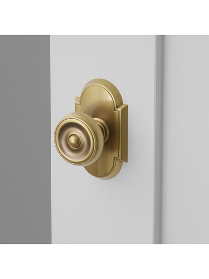 Arched Rosette Set With Waverly Knobs