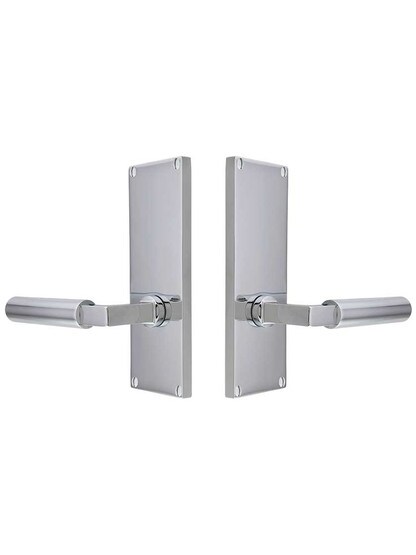 Alternate View of Modern Rectangular Door Set with Hercules Levers.