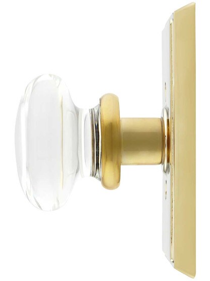Alternate View 2 of Providence Rosette Door Set with Providence Crystal Glass Knobs.