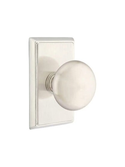Providence Door Set With Round Brass Knobs