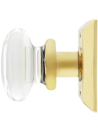 Alternate View 2 of Quincy Rosette Door Set with Providence Crystal Glass Knobs.
