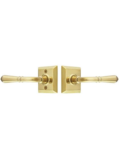 Alternate View of Quincy Rosette Door Set with Turino Levers.