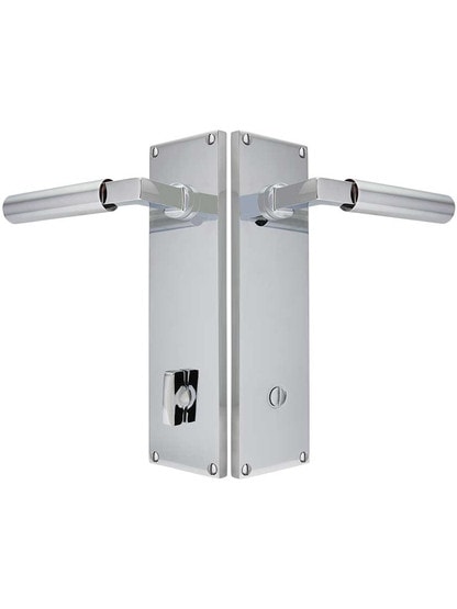 Alternate View of Modern Thumb-Turn Door Set with Hercules Levers.