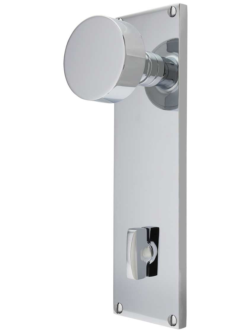Modern Thumb-Turn Privacy Door Set with Round Knobs