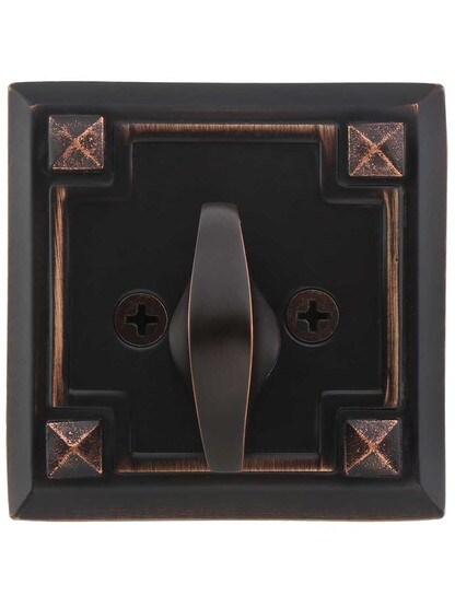 Alternate View of Arts and Crafts Single-Cylinder Deadbolt.