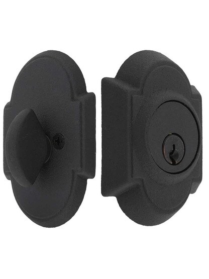 Wrought Steel Arched Single Cylinder Deadbolt
