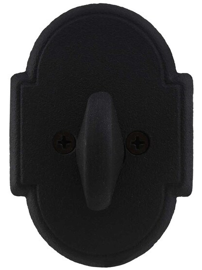 Alternate View of Wrought Steel Arched Single Cylinder Deadbolt.