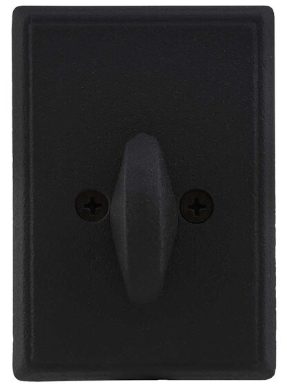 Alternate View of Wrought Steel Square Single Cylinder Deadbolt.