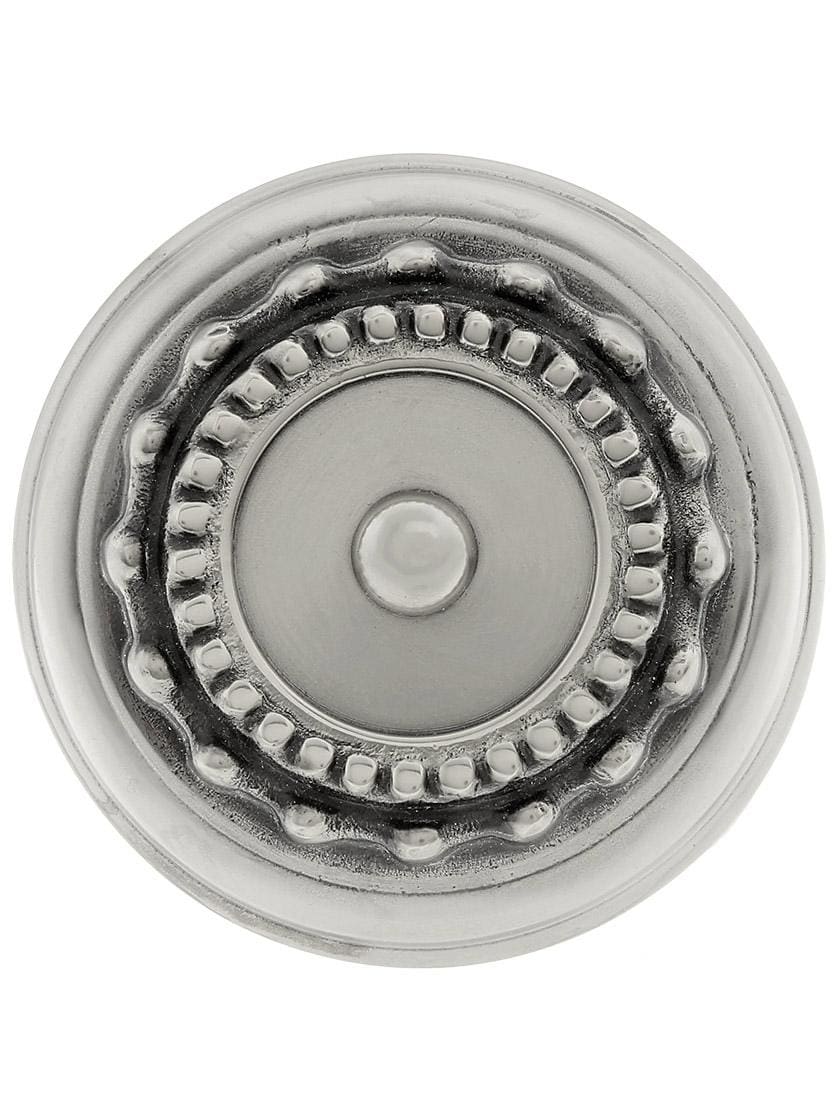 Alternate View of Pair of Meadows Door Knobs In Solid Brass.