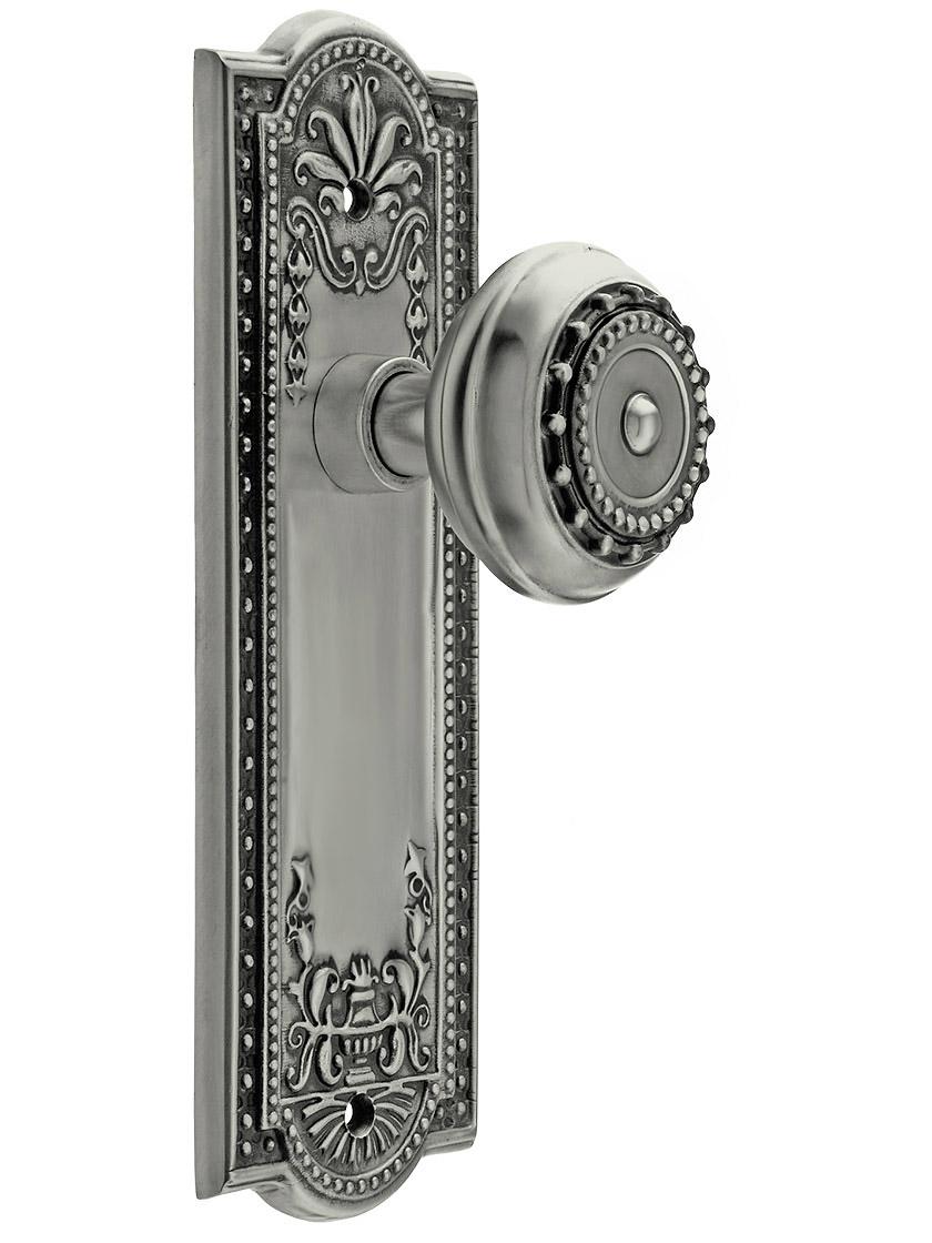 Alternate View 4 of Pair of Meadows Door Knobs In Solid Brass.
