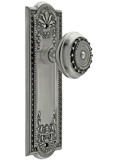Alternate View 4 of Pair of Meadows Door Knobs In Solid Brass.