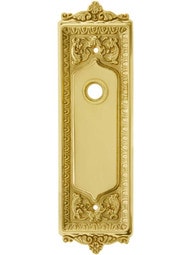 Egg and Dart Forged-Brass Back Plate.