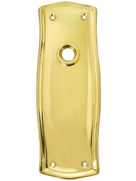 Prairie Forged-Brass Back Plate - No Keyhole
