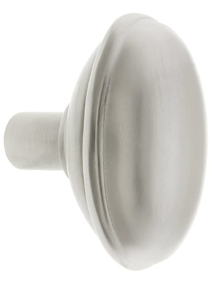 Alternate View 2 of Pair of Banded Oval Door Knobs In Solid Brass