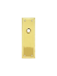 New York Forged-Brass Back Plate