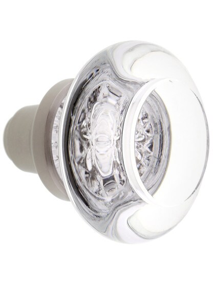 Alternate View 2 of Pair of Round Clear Crystal Knobs.