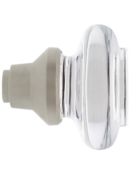 Alternate View 3 of Pair of Round Clear Crystal Knobs.