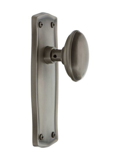 Alternate View 2 of Prairie Door Set with Oval Knobs - No Keyhole.