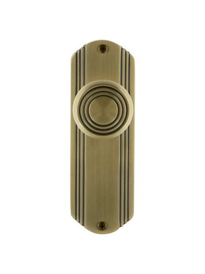 Alternate View of Streamline Deco Door Set with Matching Knobs - No Keyhole.