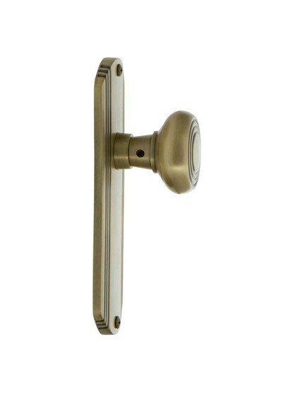 Alternate View 3 of Streamline Deco Door Set with Matching Knobs - No Keyhole.