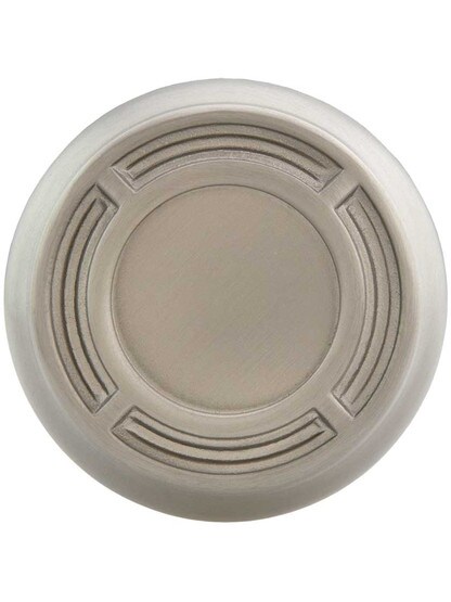 Alternate View of Pair of Mission Door Knobs in Solid Brass.
