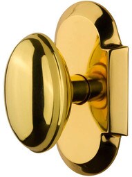 Arched Rosette Door Set with Homestead Knobs.
