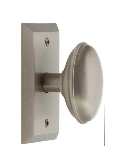 Alternate View 2 of New York Rosette Door Set with Homestead Knobs.