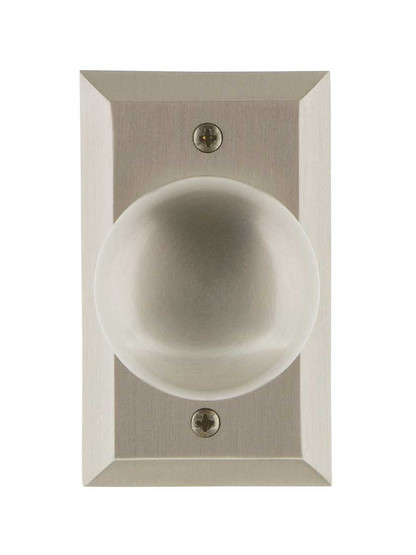 Alternate View of New York Rosette Door Set with Classic Round Knobs.