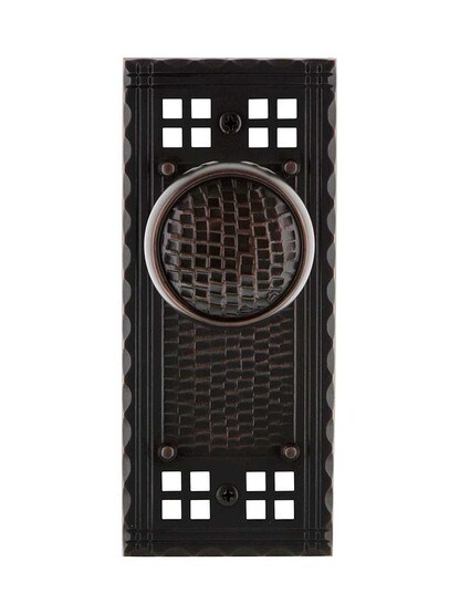 Alternate View of Pasadena Door Set with Craftsman Knobs.