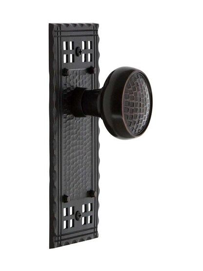Alternate View 2 of Pasadena Door Set with Craftsman Knobs.