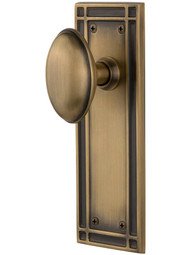 Mission Door Set with Oval Knobs.