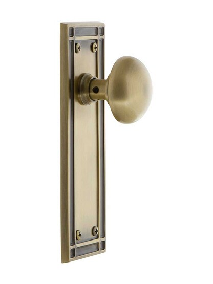 Alternate View 2 of Mission Door Set with Classic Round Knobs.