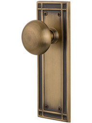 Mission Door Set with Classic Round Knobs.