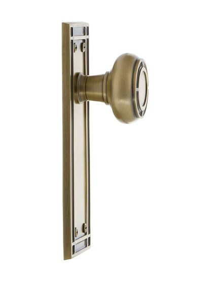 Alternate View 3 of Mission Door Set with Matching Knobs.