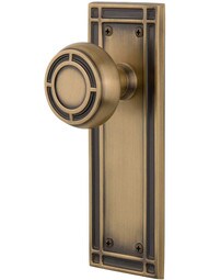 Mission Door Set with Matching Knobs.
