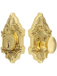 Victorian Style Single-Cylinder Deadbolt .