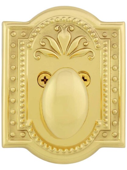 Alternate View of Meadows Style Single-Cylinder Deadbolt .