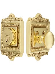 Egg and Dart Style Single-Cylinder Deadbolt .