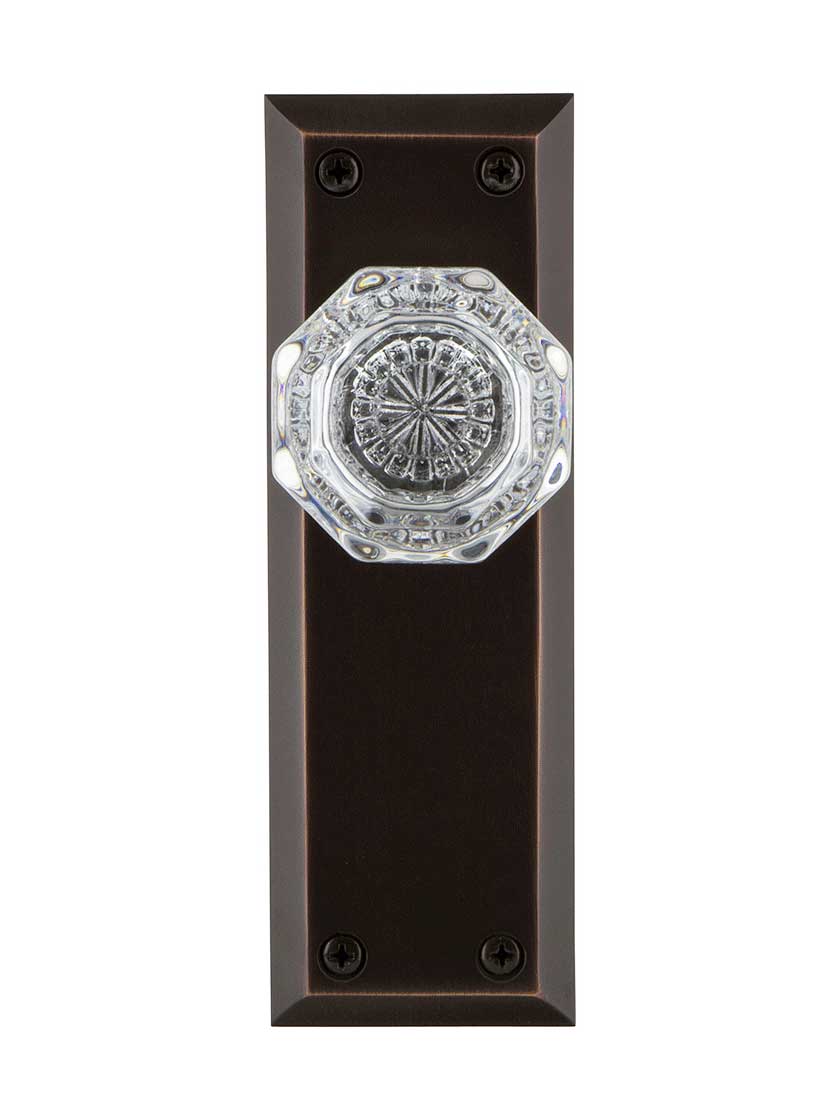 New York Door Set with Waldorf-Crystal Glass Knobs