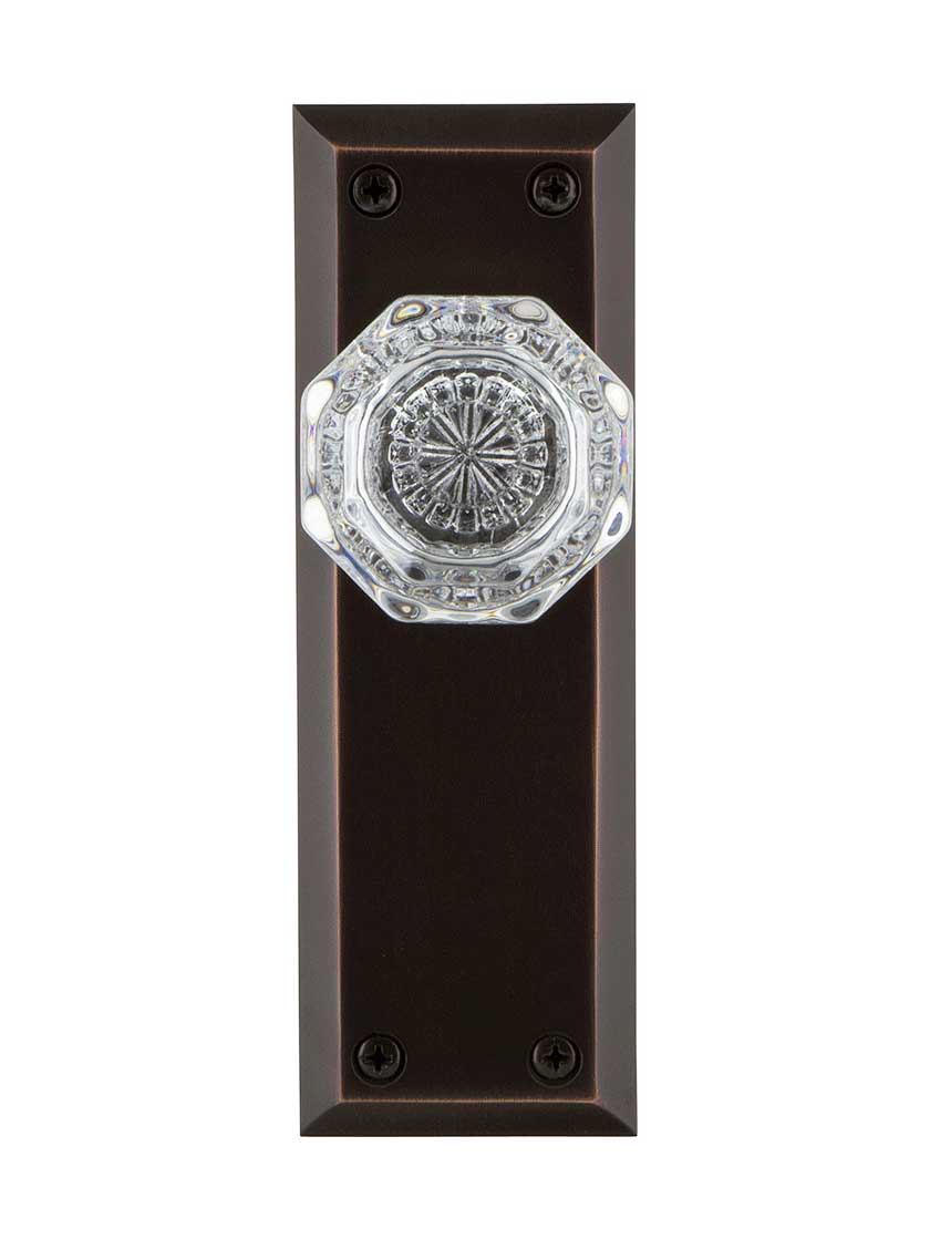 Alternate View of New York Door Set with Waldorf-Crystal Glass Knobs.