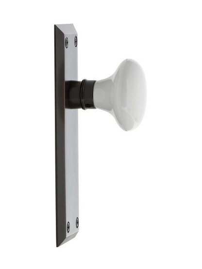 Alternate View 3 of New York Door Set with White Porcelain Knobs.