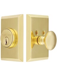 New York Style Single-Cylinder Deadbolt .