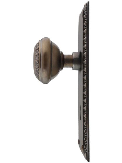 Alternate View 2 of Ovolo Door Set with Matching Knobs and Keyhole in Antique-by-Hand.