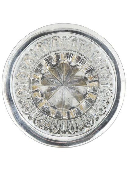 Alternate View of Pair of Ovolo Crystal-Glass Door Knobs.