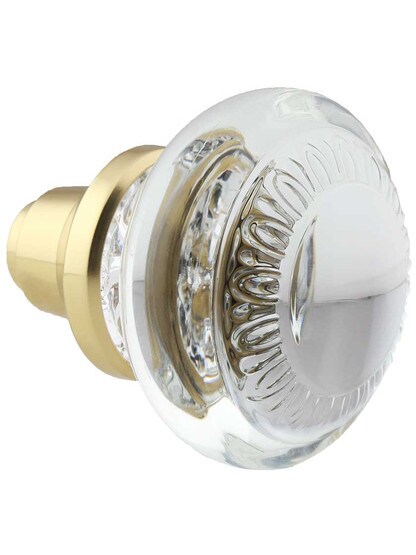 Alternate View 2 of Pair of Ovolo Crystal-Glass Door Knobs.