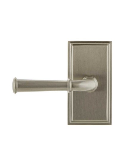 Alternate View of Grandeur Carre Rosette Door Set with Georgetown Levers.