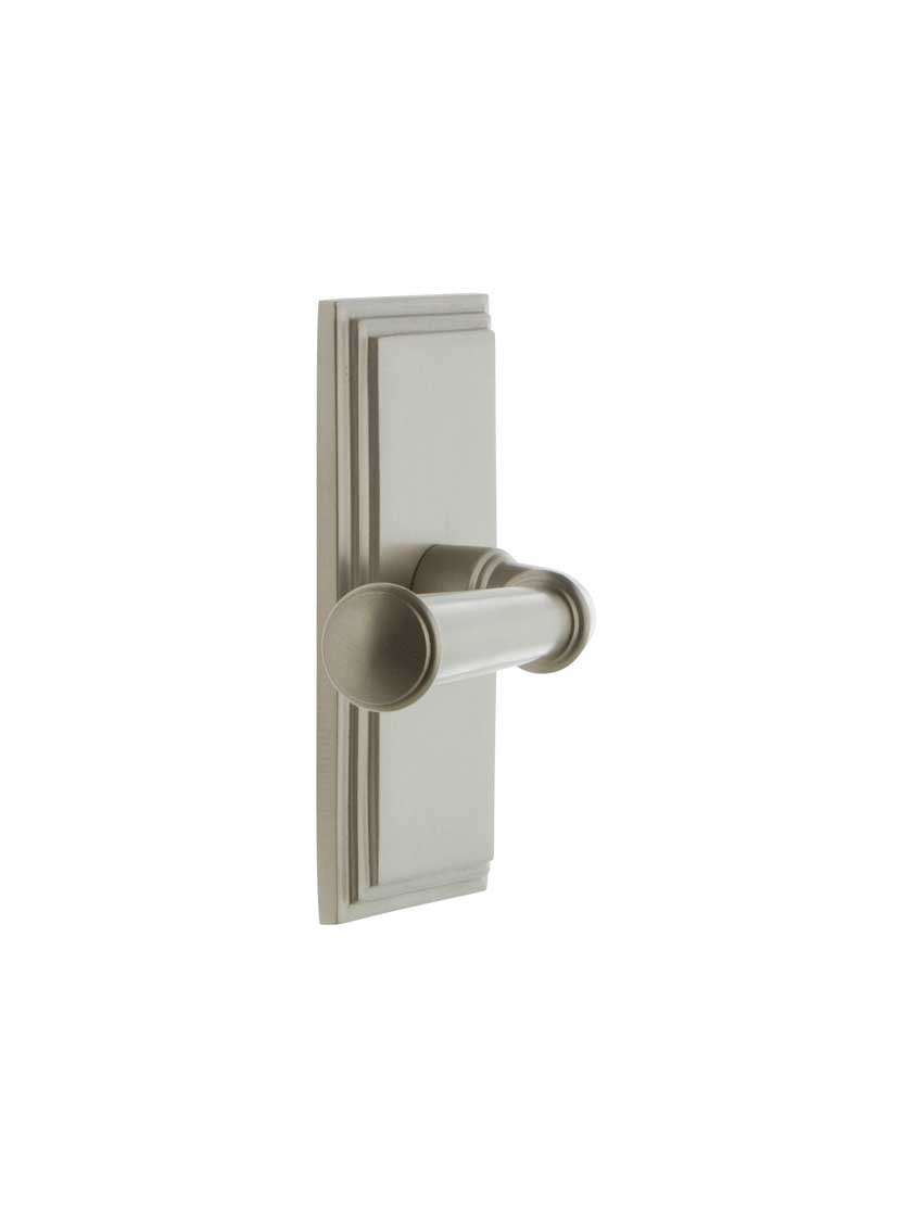 Alternate View 2 of Grandeur Carre Rosette Door Set with Georgetown Levers.