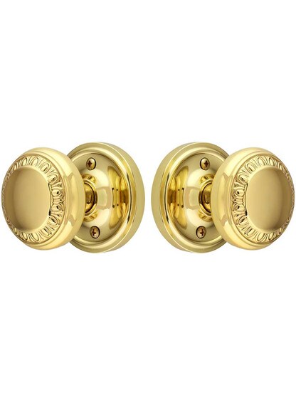 Alternate View of Classic Rosette Door Set with Ovolo Knobs.