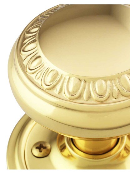 Alternate View 3 of Classic Rosette Door Set with Ovolo Knobs.